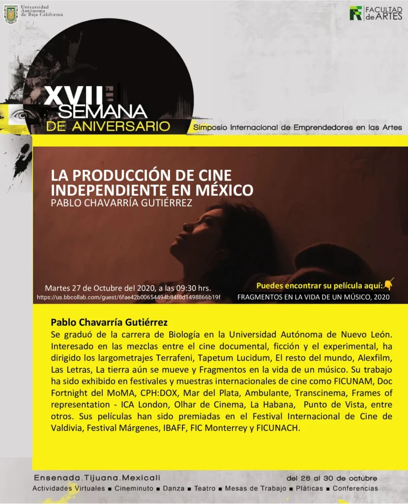 Producción de cine independiente con Pablo Chavarría